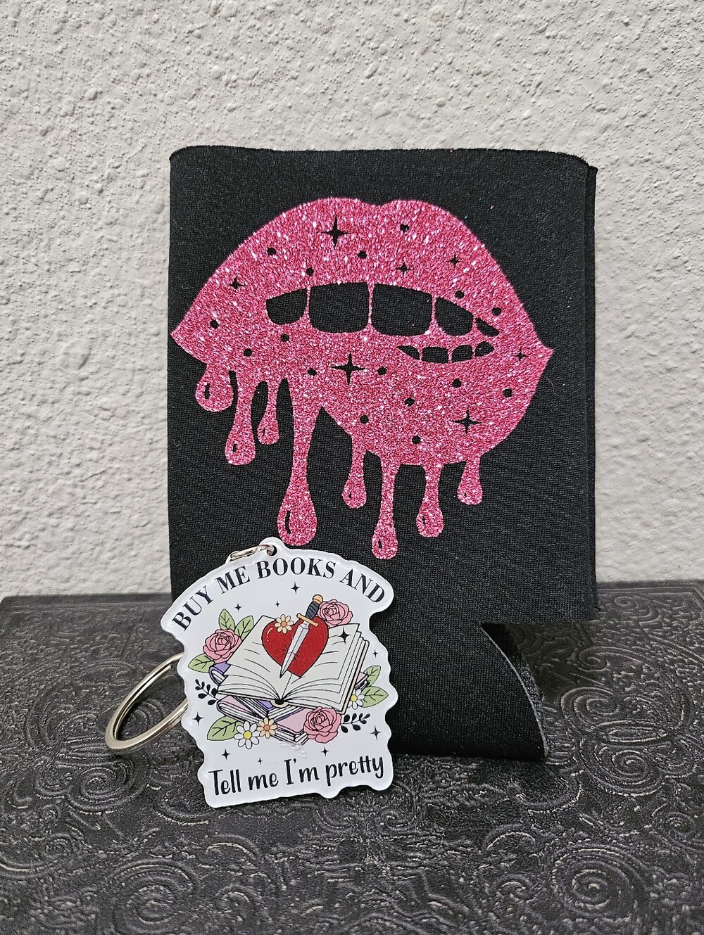 Good Girls Read Smut Koozie & Keychain